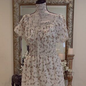 Beautiful Flower dress with short